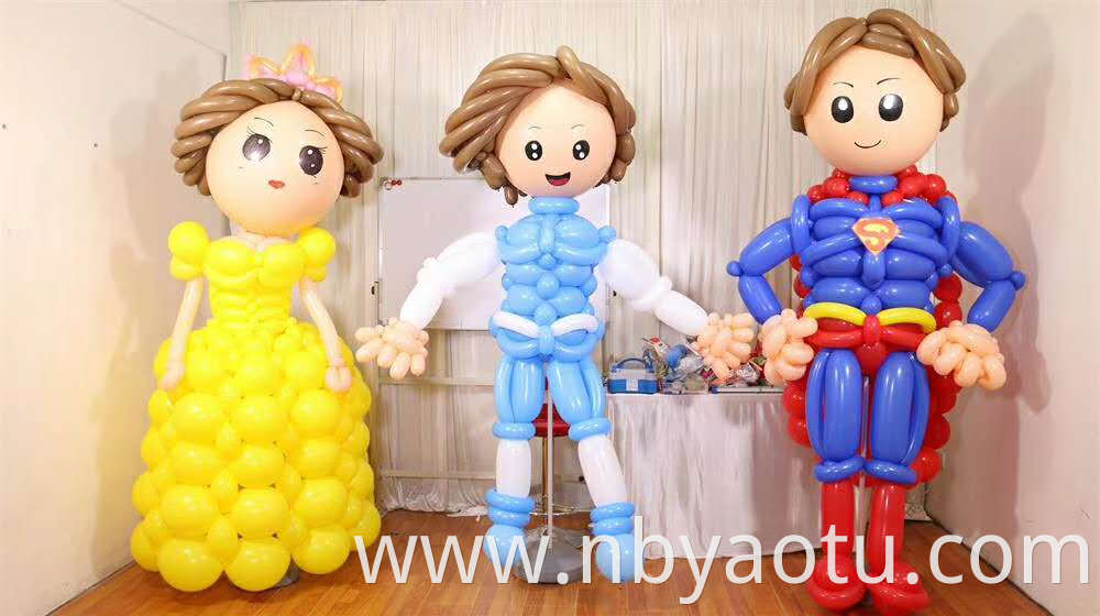 Hot sale 260q 2.0 g latex free strip long balloons twisting in bulk party supplies